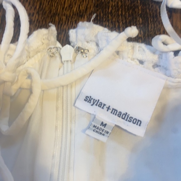 Skylar + Madison White Eyelet Lace Dress - Picture 4 of 7